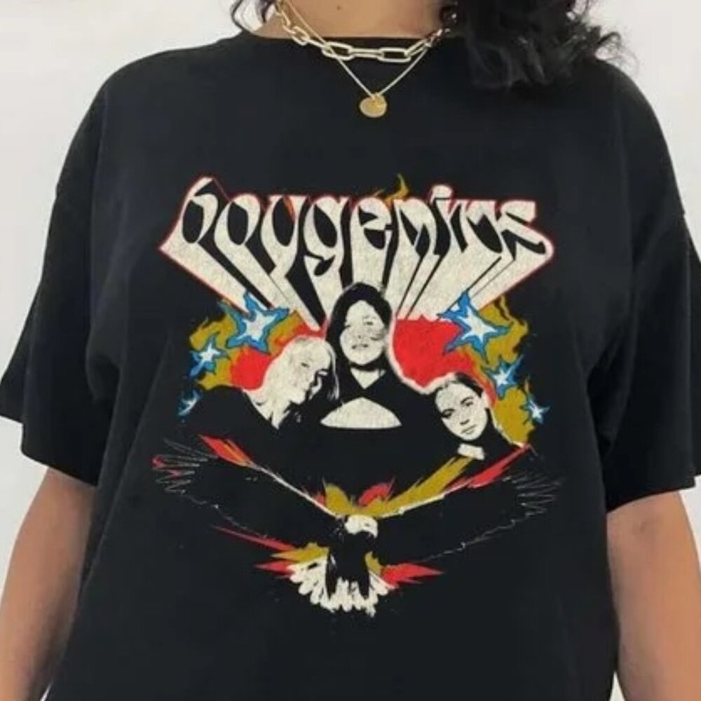 Official boygenius Eagle Graphic Tee - Unisex Size L 🦅 (Like New)